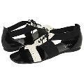 Type Z Grange Sandal Black/White Sandals