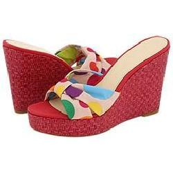 Nine West Rasselas Pink Multi Fabric Sandals