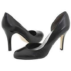Nine West Vishnu Black Leather Pumps/Heels