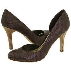 Nine West Vishnu Dark Brown Leather Pumps/Heels
