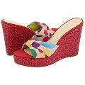 Nine West Rasselas Pink Multi Fabric Sandals