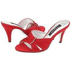 Nina Gytha Red Rouge Satin Sandals