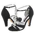 Nina Desiree Black Satin Sandals ( Size 6.5)