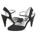 Nina Odette Black Satin Pumps/Heels