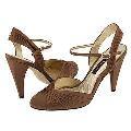 Nina Odette Golden Brown Satin Pumps/Heels