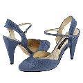 Nina Odette China Blue Satin Pumps/Heels ( Size 10)