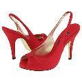 Nina Elza Red Rouge Satin Sandals