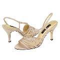 Nina Gandy Gold Satin Sandals
