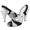Nina Uzma Black/Silver Sandals