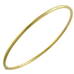 14k Yellow Gold Polished Slip-on Bangle