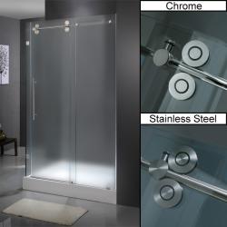 Vigo Frameless Right Base Frosted Shower Enclosure (36 x 48)