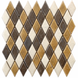 SomerTile 12x12-in London Argyle 1x20.5-in Tahoma Ceramic Mosaic Tile (Pack of 5)