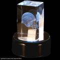 Baltimore Ravens Crystal Helmet Cube with Base