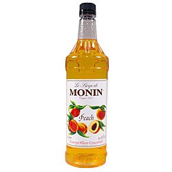 Monin Inc 1-liter Pet Peach Syrup Pack of 4