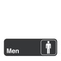 TRAEX 'Men' White on Black Sign (3 in. x 9 in.)