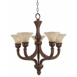 Bronze Patina 5-light Chandelier