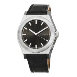 Gucci Men's Stainless Steel Leather Automatic Watch