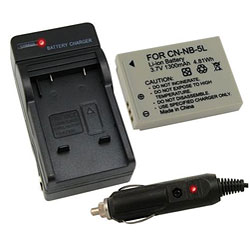 Canon Camera/ Camcorder Lithium-ion Battery and Charger Kit