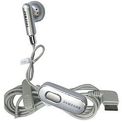 Samsung T809 Series Silver Hands-free Earbud-style Headset