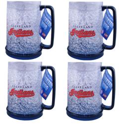 Logo Mugs | Plastic Mugs - Cleveland Indians Freezer Mugs (Set of 4)
