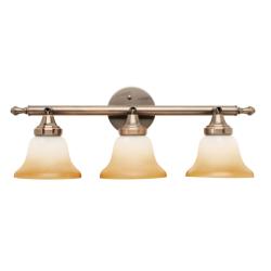 Amber Glass and Burnished Antique Bronze Vanity