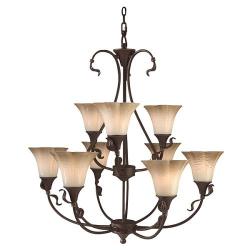 Victorian Bronze Chandelier