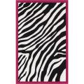 Alexa Playtime Collection Zebra Animal Kids Black Rug (6'7 x 9'2)