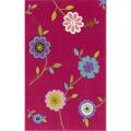 Alexa Playtime Collection Serenity Floral Kids Pink Rug (6'7 x 9'2)