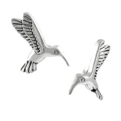 Sterling Silver Hummingbird Stud Earrings