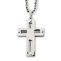 Stainless Steel Rivet Accented Necklace