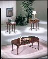 Shannon 3-piece Cherry Finish Coffee Table Set