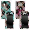 LG Vu CU920 Crystal Case with Diagonal Check Design