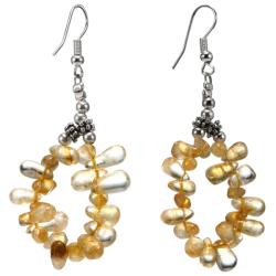 Silver Citrine Earrings (Thailand)