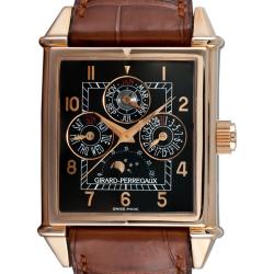 Girard Perregaux Men's 'Vintage 1945' Gold Perpetual Calendar Watch