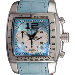 Chopard Women's 'Two O Ten XL' Light Blue Chronograph Watch