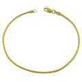 10k Yellow Gold 7.25-inch Popcorn Chain Bracelet (1.5 mm)
