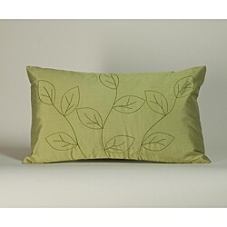 'Leaves' Sage 12x20-inch Decorative Pillow