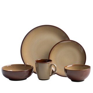 Sango 40-piece Nova Brown Stoneware Dinnerware Set