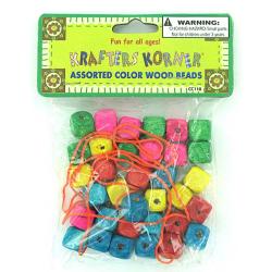 Assorted Wood Beads (Case of 144)