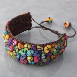 Cotton Rope Mother of Pearl Shell Bracelet (Thailand)