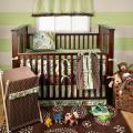 Paisley Splash in Lime 4-piece Crib Bedding Set