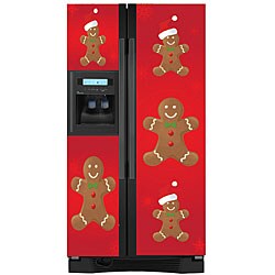Appliance Art Holiday Gingerbread Man Refrigerator Cover