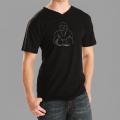 Los Angeles Pop Art Men's Buddha V-neck Tee