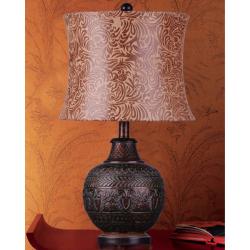 Antique Bronze Floral Table Lamp