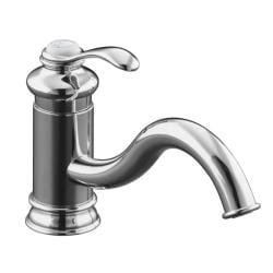 Kohler K-12175-CP Polished Chrome Fairfax Single-Control Kitchen Sink Faucet, Less Escutcheon And Sidespray