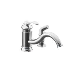 Kohler K-12176-CP Polished Chrome Fairfax Single-Control Kitchen Sink Faucet With Sidespray, Less Escutcheon