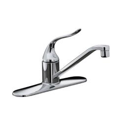Kohler K-15171-F-CP Polished Chrome Coralais Single-Control Kitchen Sink Faucet With 8-1/2 Spout And Lever Handle