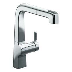 Kohler K-6331-CP Polished Chrome Evoke Single-Control Pullout Kitchen Faucet