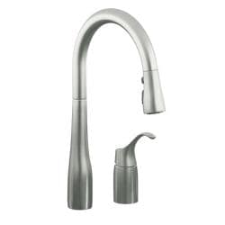 Kohler K-647-VS Vibrant Stainless Simplice Pull-Down Kitchen Sink Faucet