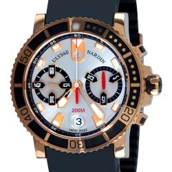 Ulysse Nardin Men's 'Maxi Marine Diver' Rose Gold Chronograph Watch